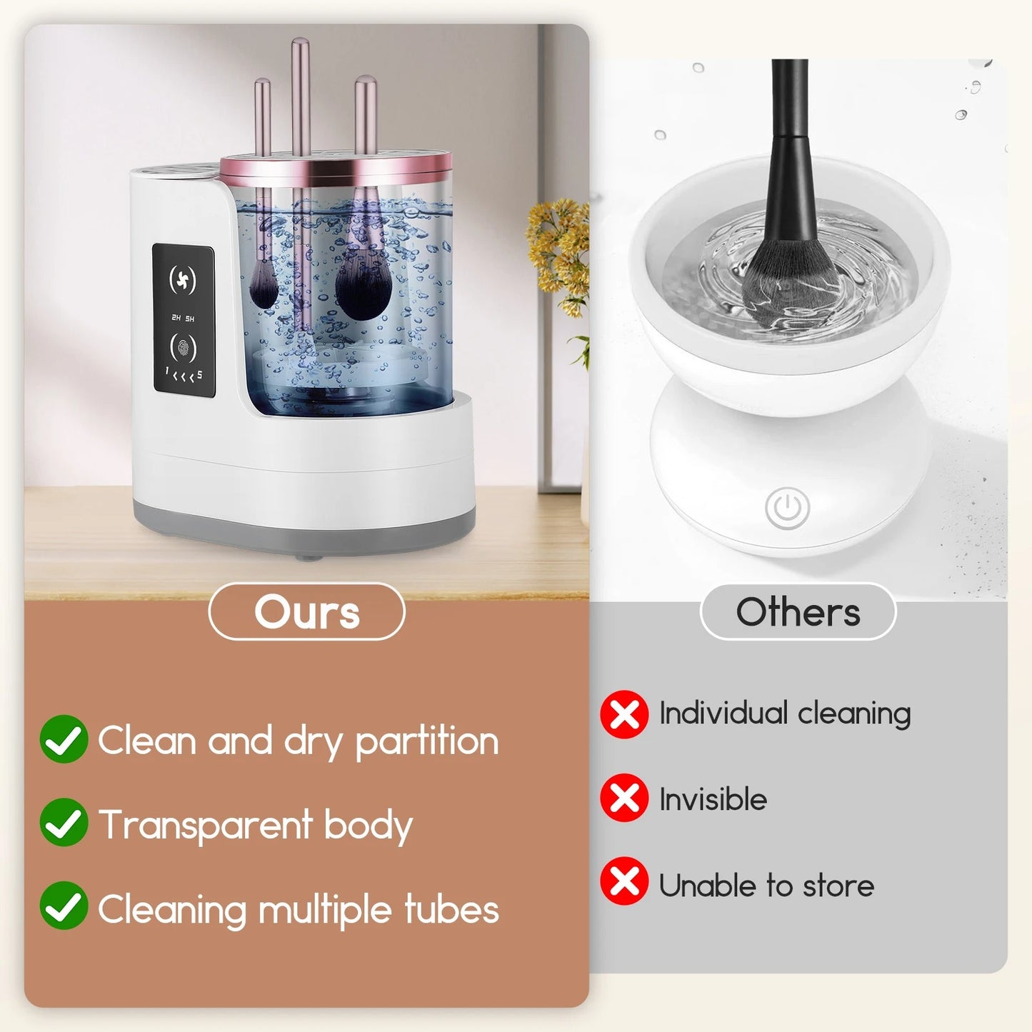 USB-Elektrischer Make-up-Pinselreiniger